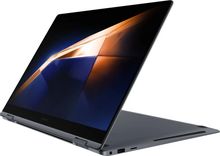 Ноутбук Samsung Galaxy Book 4 Pro 360 NP960 16", трансформер,  AMOLED, Intel Core Ultra 7 155H, 16-ядерный, 16ГБ LPDDR5x, 512ГБ SSD,  Intel Arc, графитовый