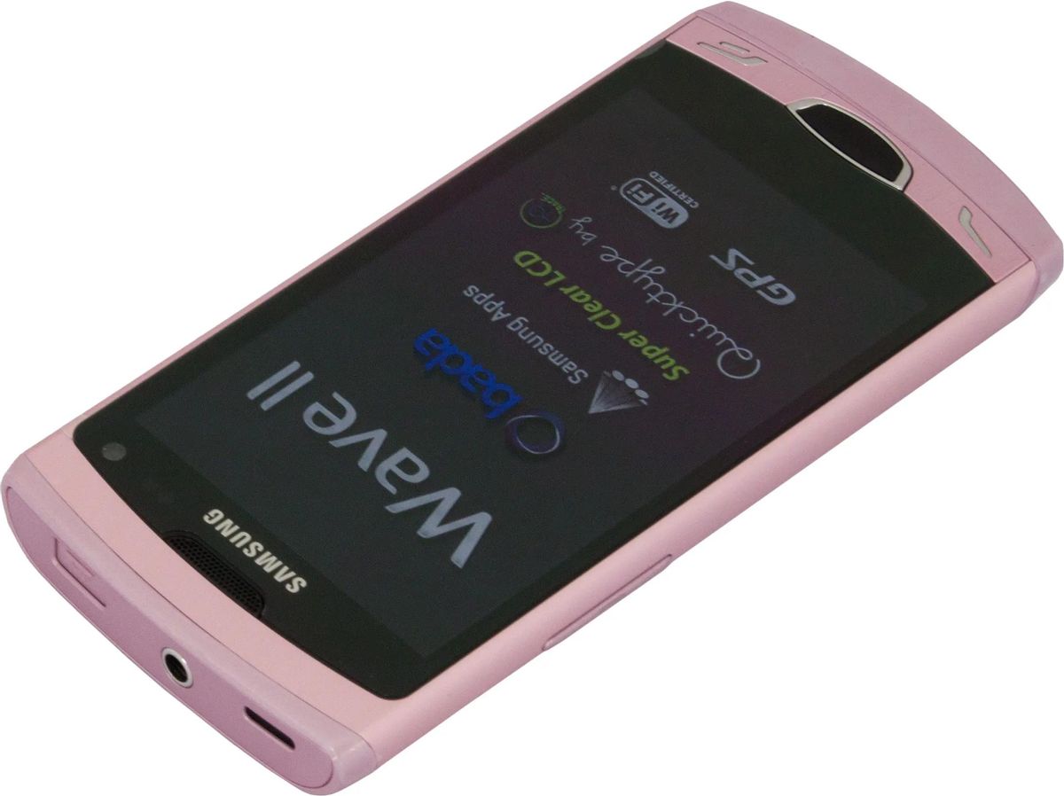 Характеристики Смартфон Samsung Wave II S8530, розовый (601489) смотреть в  СИТИЛИНК