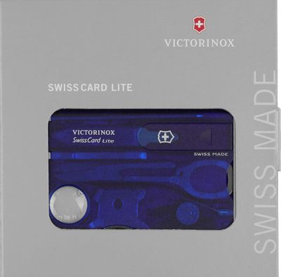Швейцарская карта Victorinox SwissCard Lite, синий