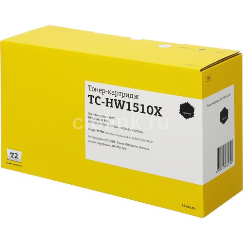 Картридж T2 TC-HW1510X, W1510X, черный / TC-HW1510X
