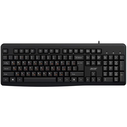 Клавиатура Acer OKW500, проводная, USB, мембранная, черный [zl.kbdee.01t]