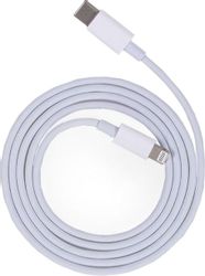 Кабель ZIBELINO Lightning (m) - USB Type-C (m), 2м, белый