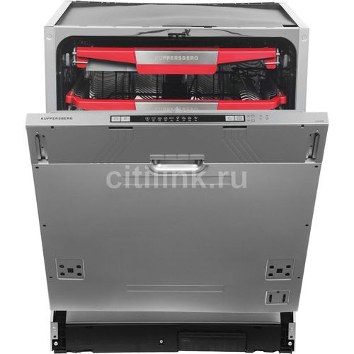 Встраиваемая посудомоечная машина KUPPERSBERG GLM 6080, полноразмерная, ширина 59.8см, полновстраиваемая, загрузка 14 комплектов