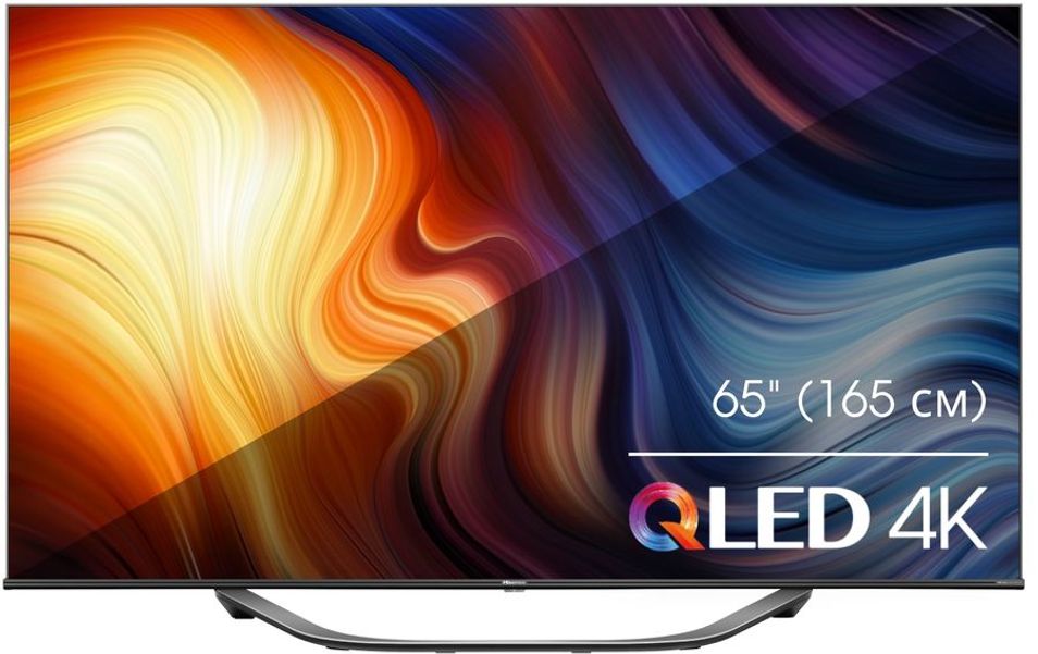 65" Телевизор Hisense 65U7HQ, QLED, 4K Ultra HD, черный, СМАРТ ТВ, Vidaa