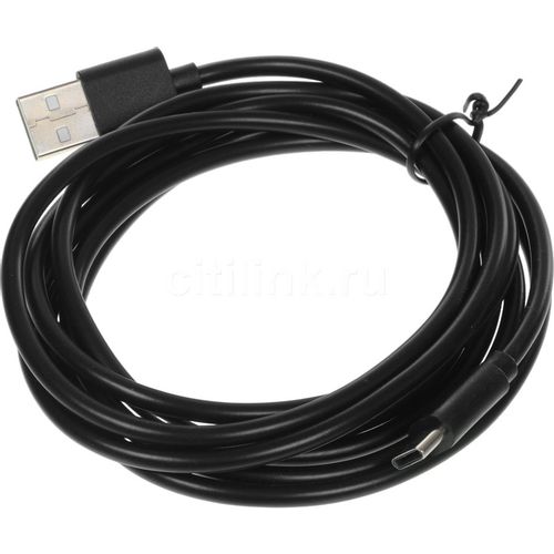 Кабель KINGPRICE KP-USBAC-3A-2m, USB Type-C (m) — USB (m), 2м, 3A, черный