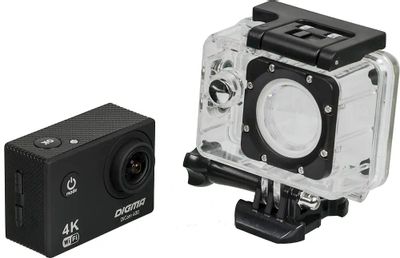 Экшн-камера Digma DiCam 400 4K, WiFi, черный [dc400] – купить в ...