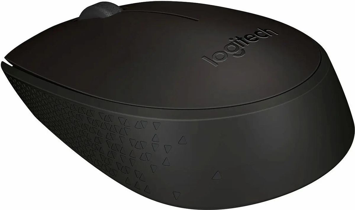 Мышь Logitech B170, оптическая, беспроводная, USB, черный [910-004798] –  купить в Ситилинк | 397771