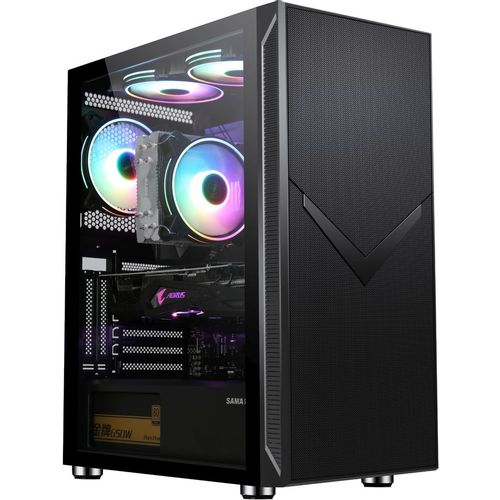 Корпус ATX Accord ACC-3501, Midi-Tower, без БП, черный