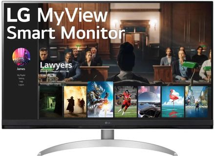 31.5" Монитор LG MateView 32SQ700S-W,  3840x2160,  VA,  2хHDMI,  белый и серебристый [32sq700s-w.aruz]