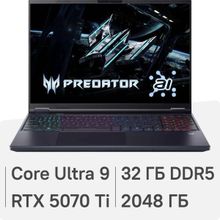 Изображение товара Игровой ноутбук Acer Predator Helios Neo 16 16 IPS 24 ядер RTX 5070 Ti 32ГБ SSD без ОС