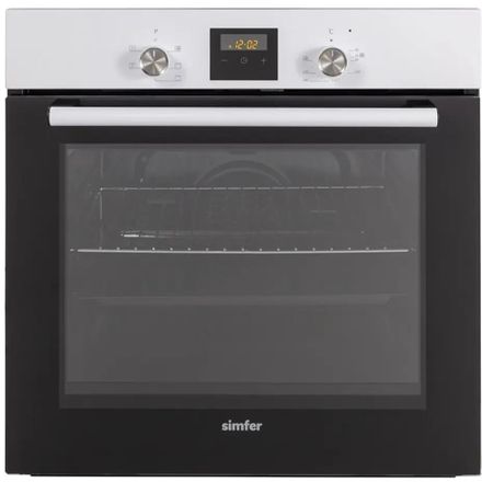 Духовой шкаф электрический Simfer B6EW56001,  58л,  дверца с 2 стеклами,  белый