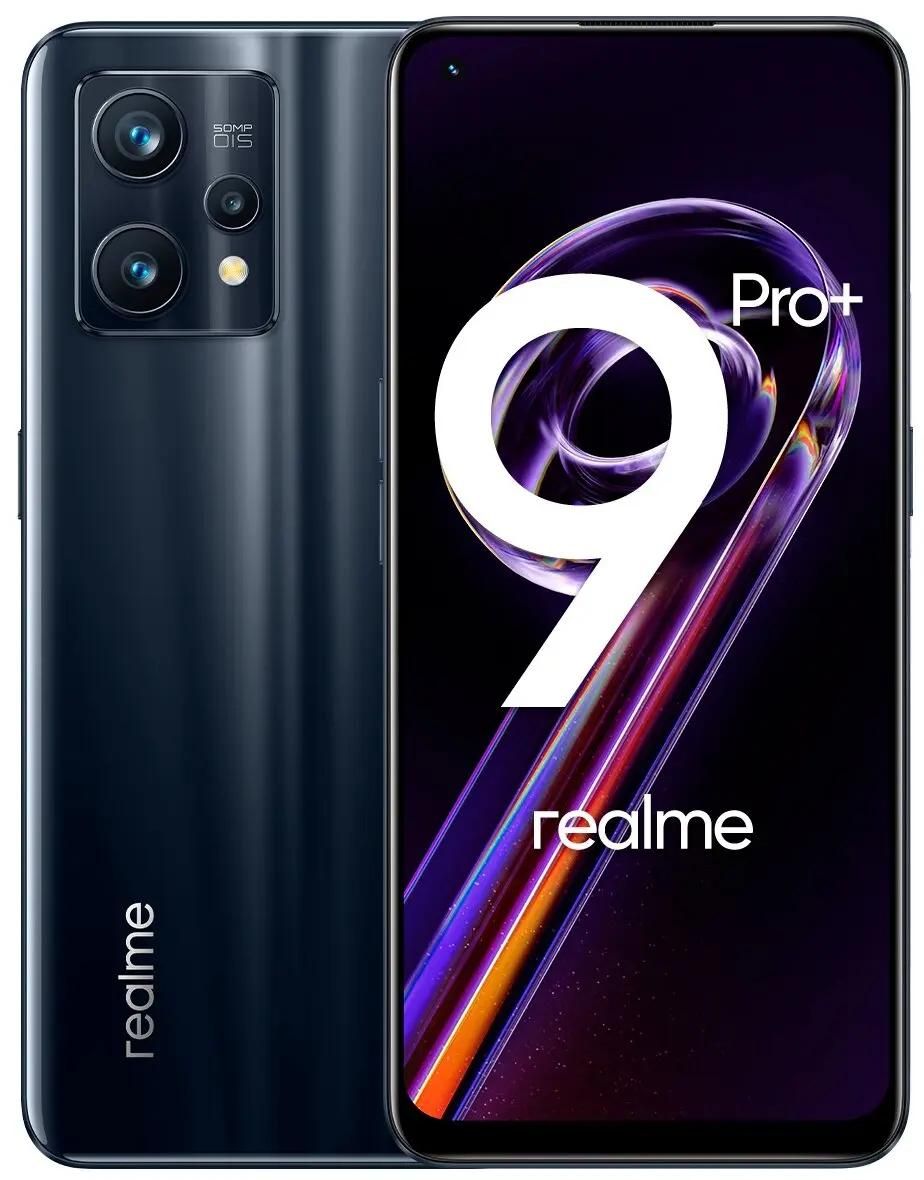 Характеристики Смартфон REALME 9 Pro+ 5G 6/128Gb, RMX3393, черный (1688529)  смотреть в СИТИЛИНК