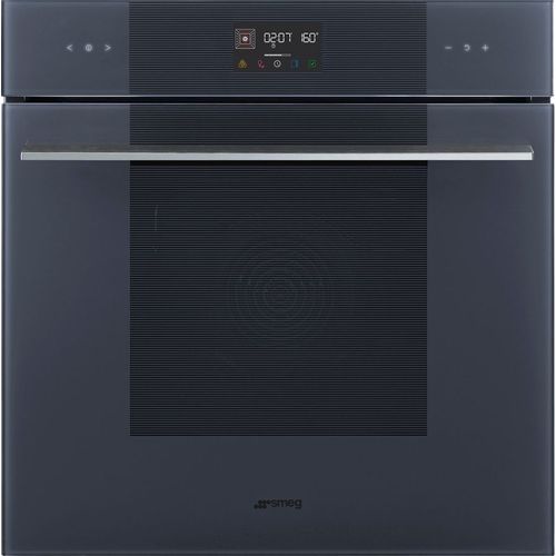 Духовой шкаф электрический SMEG Linea SO6102TG, 68л, дверца с 3 стеклами, серый/нержавеющая сталь