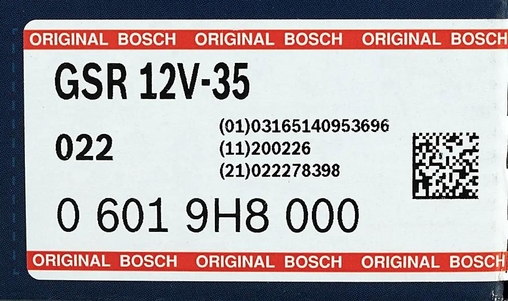 Bosch GSR 12V 35 06019h8000 1180290