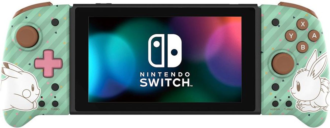 Беспроводной контроллер HORI Split Pad Pro (Pikachu & Eevee) для Nintendo Switch, зеленый [hr203/nsw-296u]