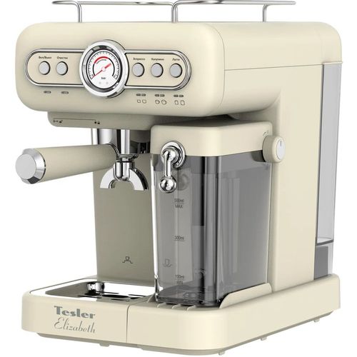 Кофеварка TESLER ECM-250, рожковая, бежевый