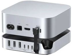 Порт-репликатор UGREEN CM841, USB/USB Type-CхUSB 3.0, серебристый