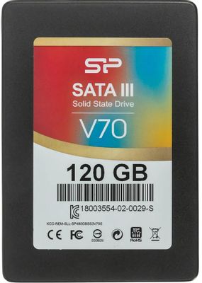 SSD накопитель Silicon Power Velox V70 SP120GBSS3V70S25 120ГБ, 2.5", SATA III