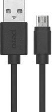 Изображение товара Кабель PERO DC-03 micro USB to USB 2.0 черный 1.8 метра