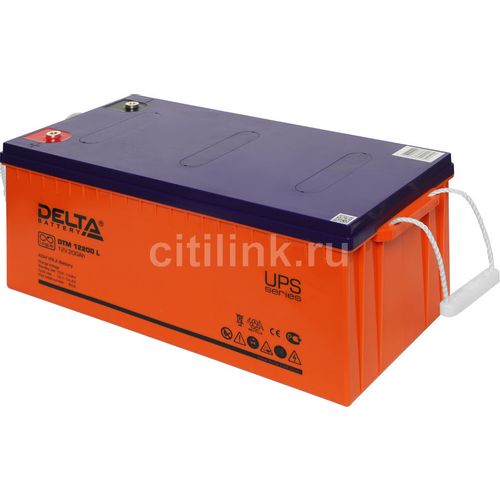 Аккумуляторная батарея Delta DTM 12200 L для ИБП, 12В, 200Ач