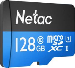 Карта памяти microSDXC UHS-I U1 NETAC P500 128 ГБ