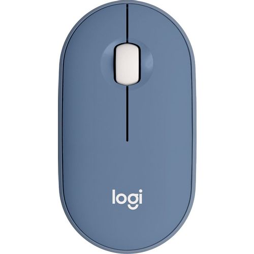 Мышь беспроводная Logitech Pebble M350, Bluetooth/Радио, оптическая, USB, 1000dpi, синий [910-006655]