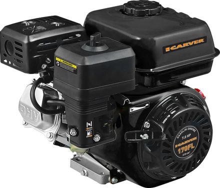 Двигатель бензиновый CARVER 170FL, 4-х тактный, 7л.с., 5кВт, для культиваторов [01.010.00129]