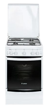 Газовая плита GEFEST ПГЭ 5110-01, газовая духовка, белый