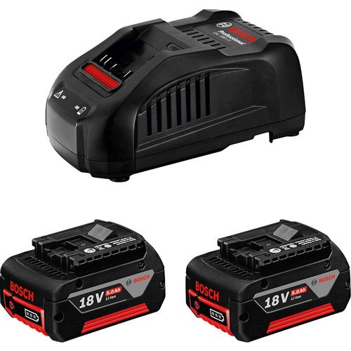 Батарея аккумуляторная Bosch GBA, 18В, 5Ач, Li-Ion, ЗУ в комплекте [1600a00b8j]