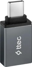 Изображение товара Переходник TTEC 2DK43UG, USB Type-C (m) - USB (f), 0.1м, серый Изображение товара Переходник TTEC 2DK43UG, USB Type-C (m) - USB (f), 0.1м, серый