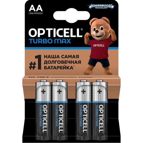AA Батарейка OPTICELL Turbo MAX LR6, 4 шт.