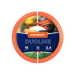 Изображение товара Леска для садовых триммеров Patriot Duoline,  2.4мм, 15м [805401161]