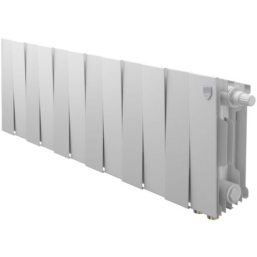 Радиатор биметаллический ROYAL THERMO Pianoforte 200 VR80, 12 секций, нижнее правое подключение, белый