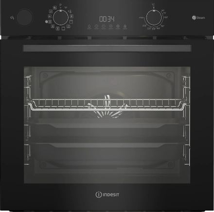 Духовой шкаф электрический Indesit IBFTS 4644 J BL, 72л, дверца с 2 стеклами, черный