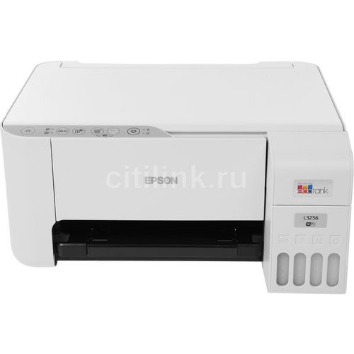 МФУ струйное Epson L3256 цветная печать, A4, с СНПЧ, белый [c11cj67411/421/504/524/516/519]
