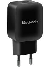 Изображение товара Сетевое зарядное устройство Defender EPA-13 2xUSB-A 10.5Вт черное