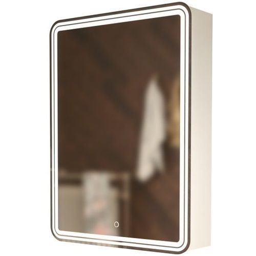 Шкаф MIXLINE Муссон 50 правый без подсветки, с зеркалом, подвесной, 500х692х190 мм, белый [528389] MIXLINE