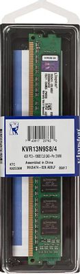 Обзор товара оперативная память Kingston VALUERAM KVR13N9S8/4 DDR3 - 1x ...