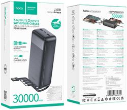 Внешний аккумулятор (Power Bank) Hoco J163B Wonderful, 30000мAч, черный