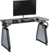 Стол игровой Cactus CS-GMD-BK-RGB, МДФ, черный