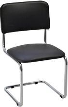 Стул HELMI HL-F07 Sylwia, на полозьях, кожзам, черный [359851] – купить ...