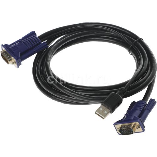Кабель KVM ORIGO OKVMCU3 3м, черный [okvmcu3/a1]