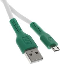 Изображение товара Кабель GREENCONNECT micro USB to USB 2.0 1 м зеленый белый
