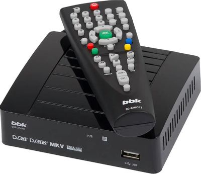 Ресивер DVB-T2 BBK SMP127HDT2, черный – купить в Ситилинк | 946243