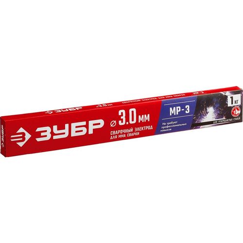 Электроды Зубр 40011-3.0, D3мм, 1кг