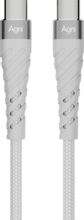 Изображение товара Кабель AGNI UC412-24-100W-СС,  USB Type-C (m) -  USB Type-C (m),  1м,  в оплетке,  5A,  белый