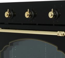 Духовой шкаф электрический Ardo BO58RA2,  79л,  черный/золотистый