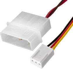 Вентилятор EXEGATE EX283372RUS 70мм, 3-pin 2-pin(Molex), черный