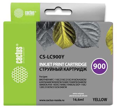 Обзор товара картридж Cactus CS-LC900Y, желтый / CS-LC900Y (807008) в ...