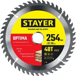 Пильный диск Stayer 3681-254-32-48_z01,  254мм, по дереву